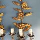 Pair of metal wall lamps