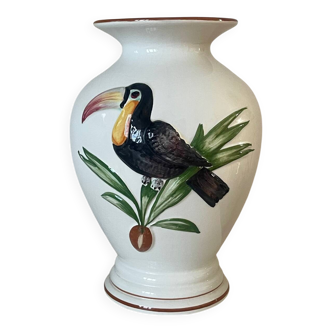 Italian vase in glazed ceramic