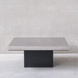 Metal mid-century etched coffee table