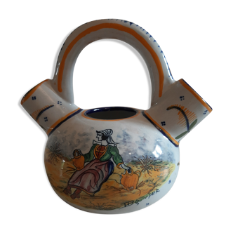 HB Quimper bouquet vase