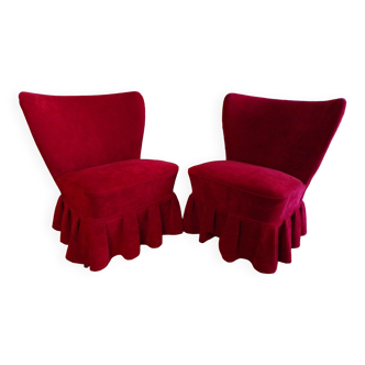 Pair of vintage cocktail armchairs