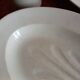 Antique asparagus dish, large 19th century oval earthenware dish D. JOHNSTON & J. VIEILLARD BORDEAUX
