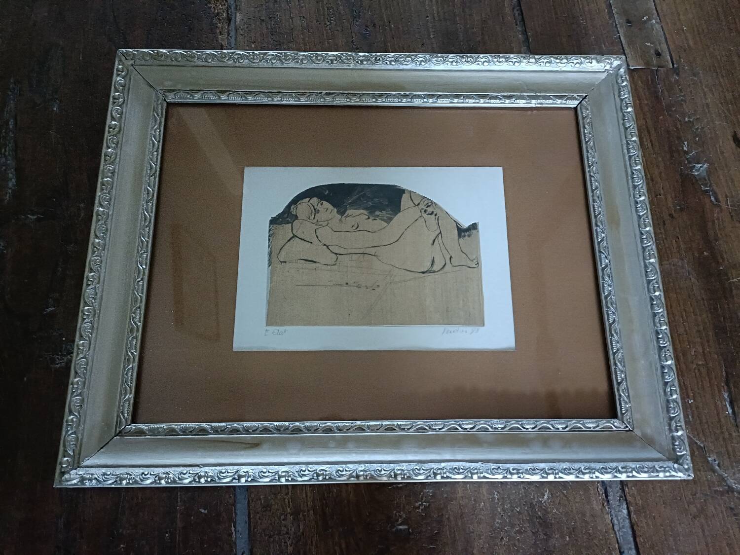 Engraving, nude, François Verdier