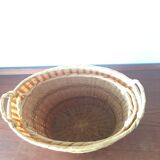 Wicker basket duo