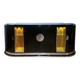 Large Art Deco Sideboard in Black Lacquer & Maple, France, 1930
