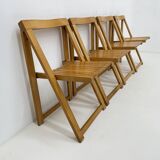 Ensemble de 4 chaises pliantes Aldo Jacober pour Alberto Bazzani, années 1960