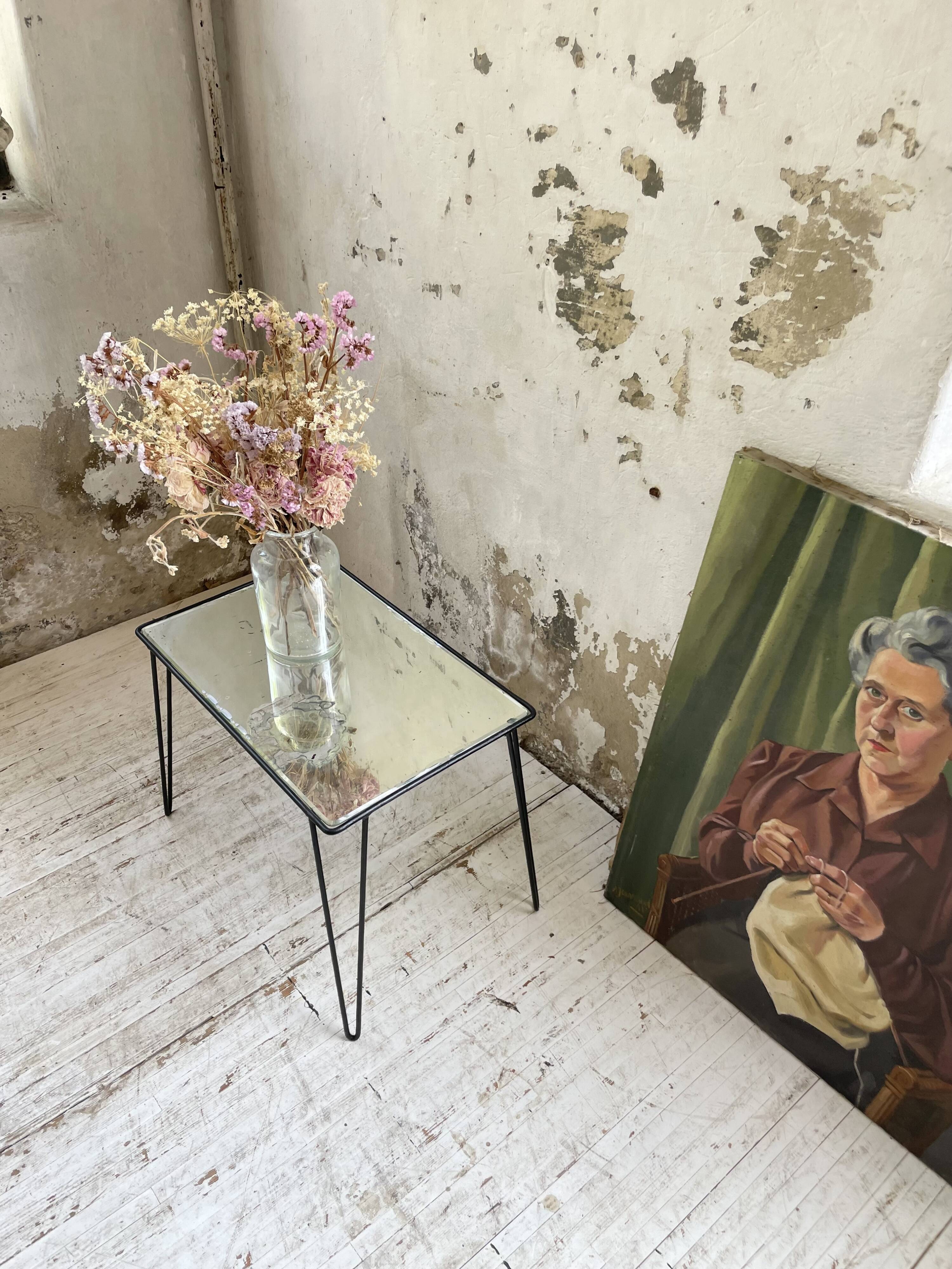 Mirrored coffee table from the 60s