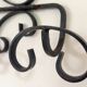 Door coats iron forged 3 hooks