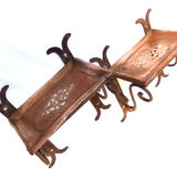 Pair of Arabic soap holders