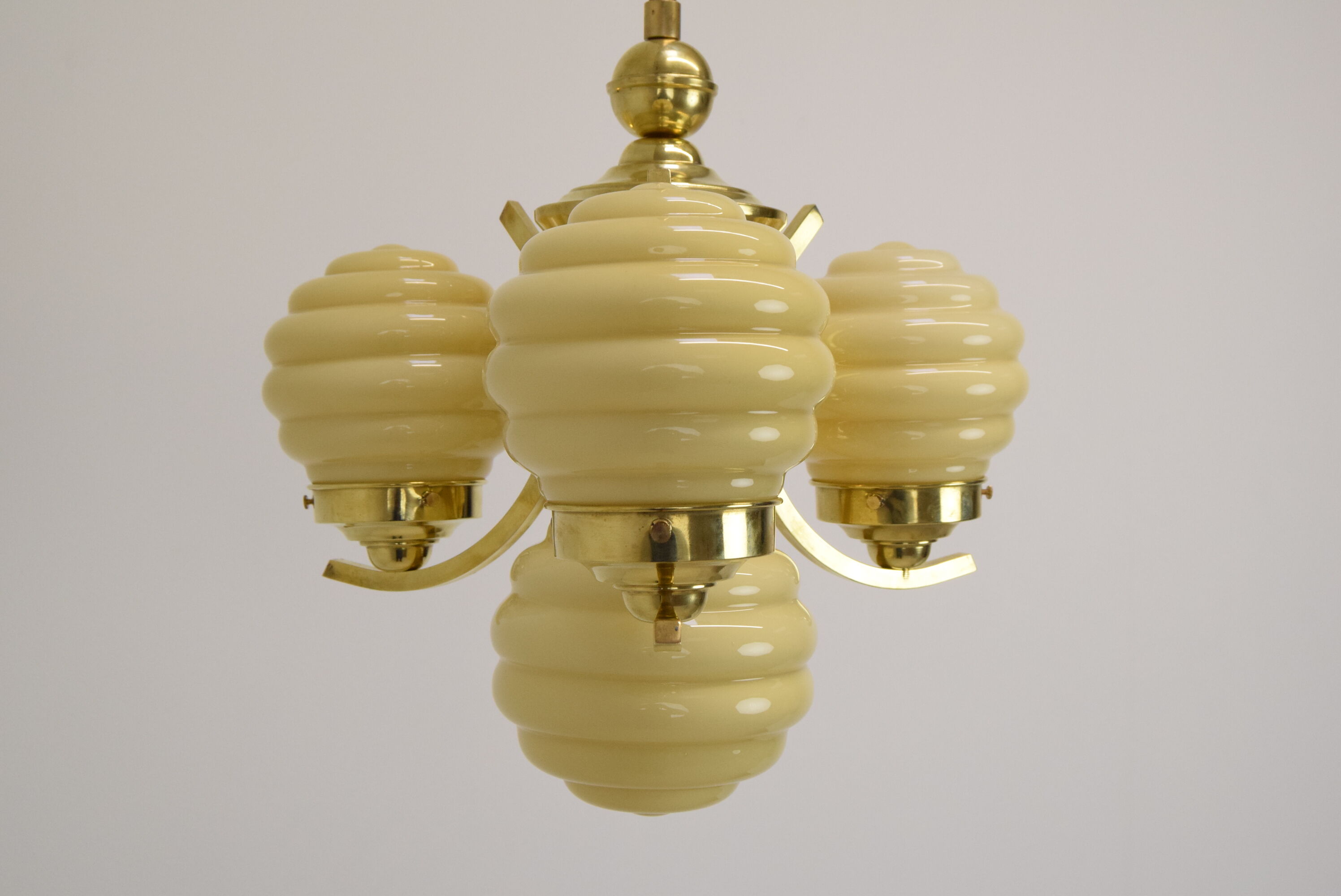 Art deco chandelier Czechoslovakia 1930's