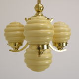 Art deco chandelier Czechoslovakia 1930's