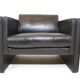 Knoll Studio Line set of 2 leather armchairs by Jürgen Lange