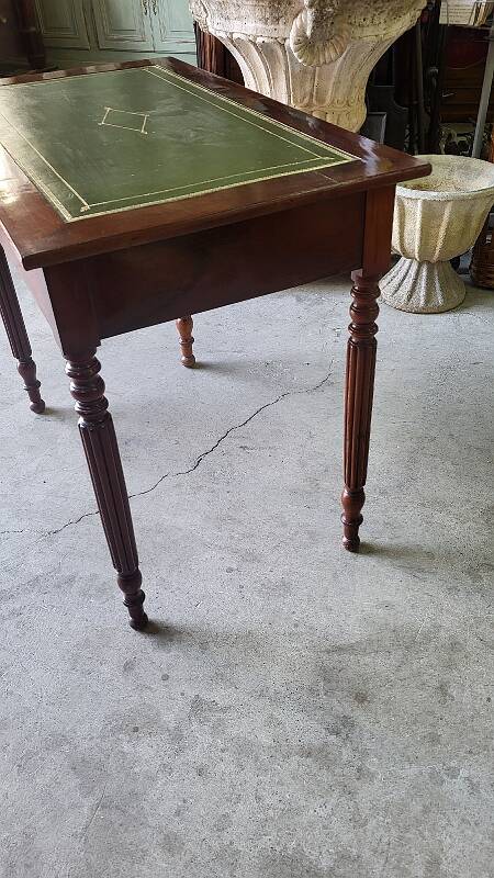 SMALL WRITING DESK WITH 1 DRAWER IN MAHOGANY