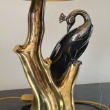 Peacock laying lamp by Willy Daro, 1970.