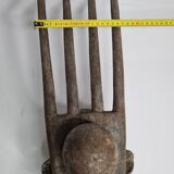 Masque N'Tomo Bambara, Mali, Bois Sculpté, Patine Ancienne, XXe, 64 cm