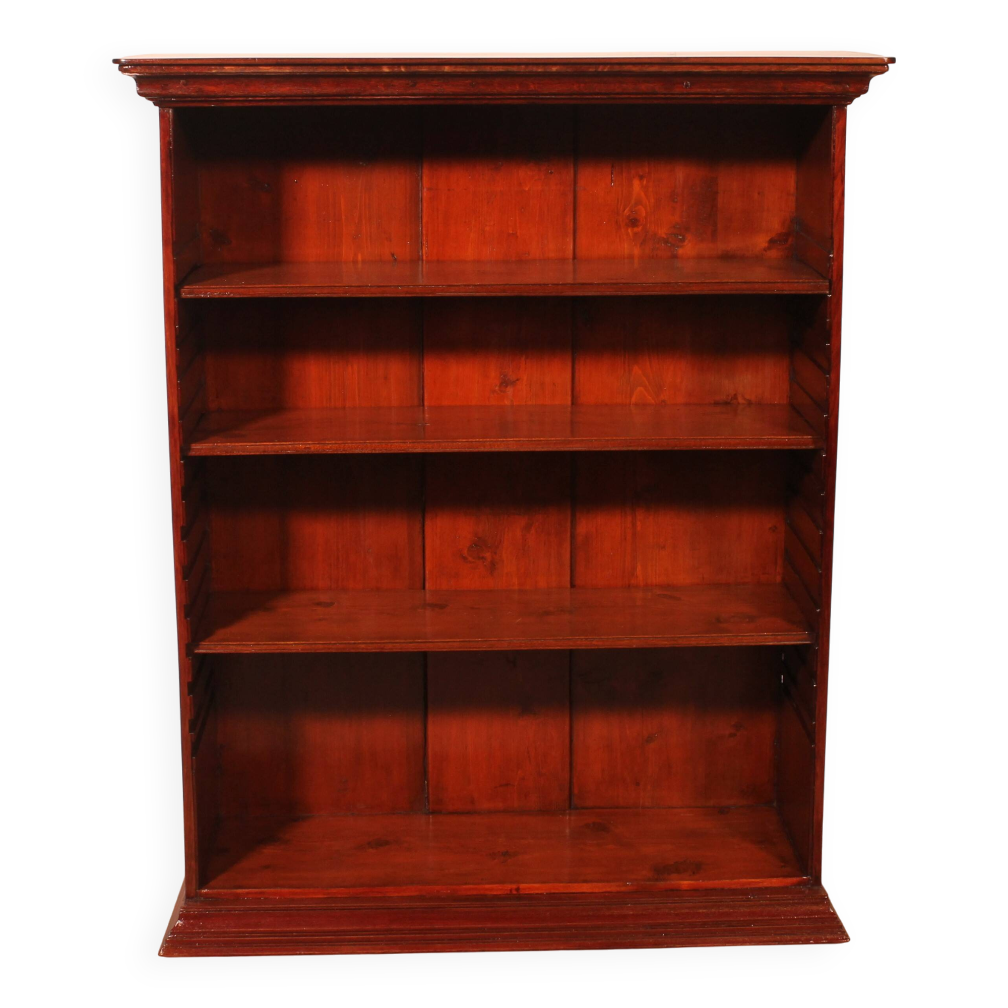 Bibliothèque Ouverte En Acajou 19° Siècle-angleterre