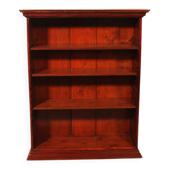 19th Century Mahogany Open Bookcase - England
