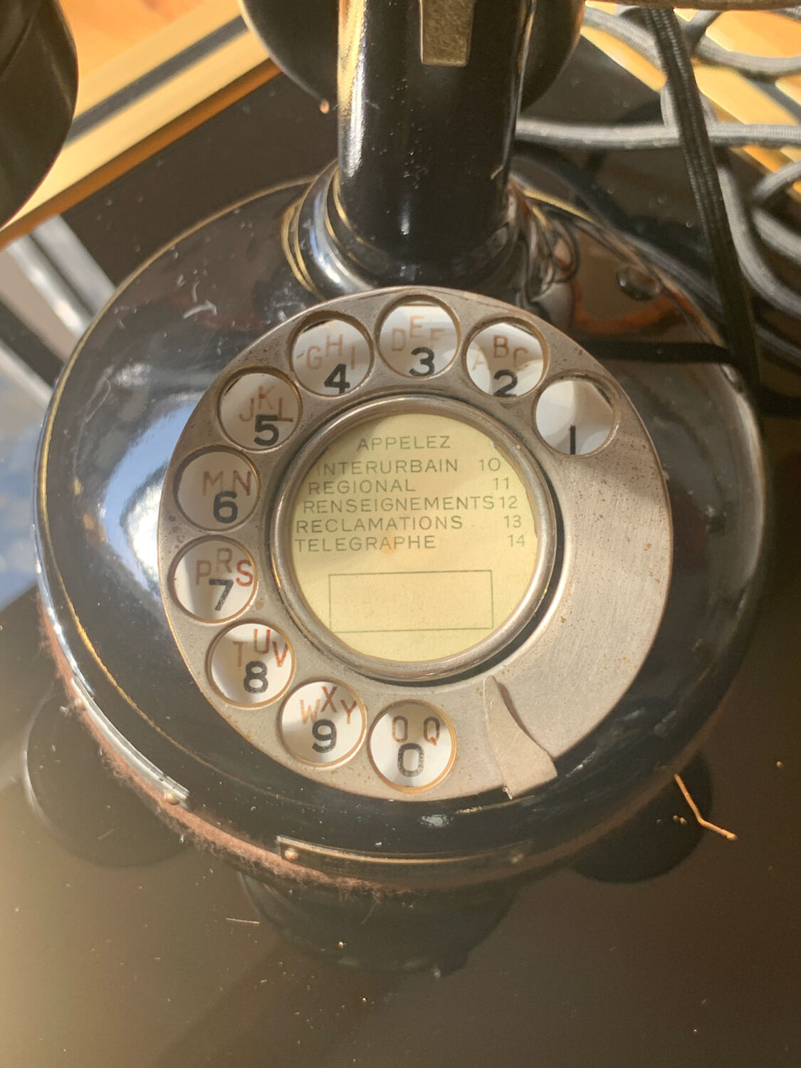 Column telephone, year 1920