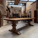 Large monastery-style table in aged fir.