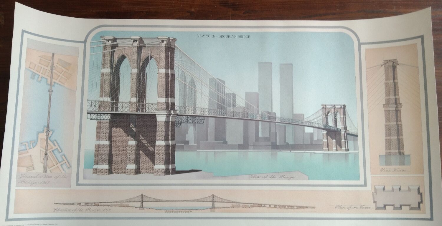 Brooklyn Bridge Poster Patrignani