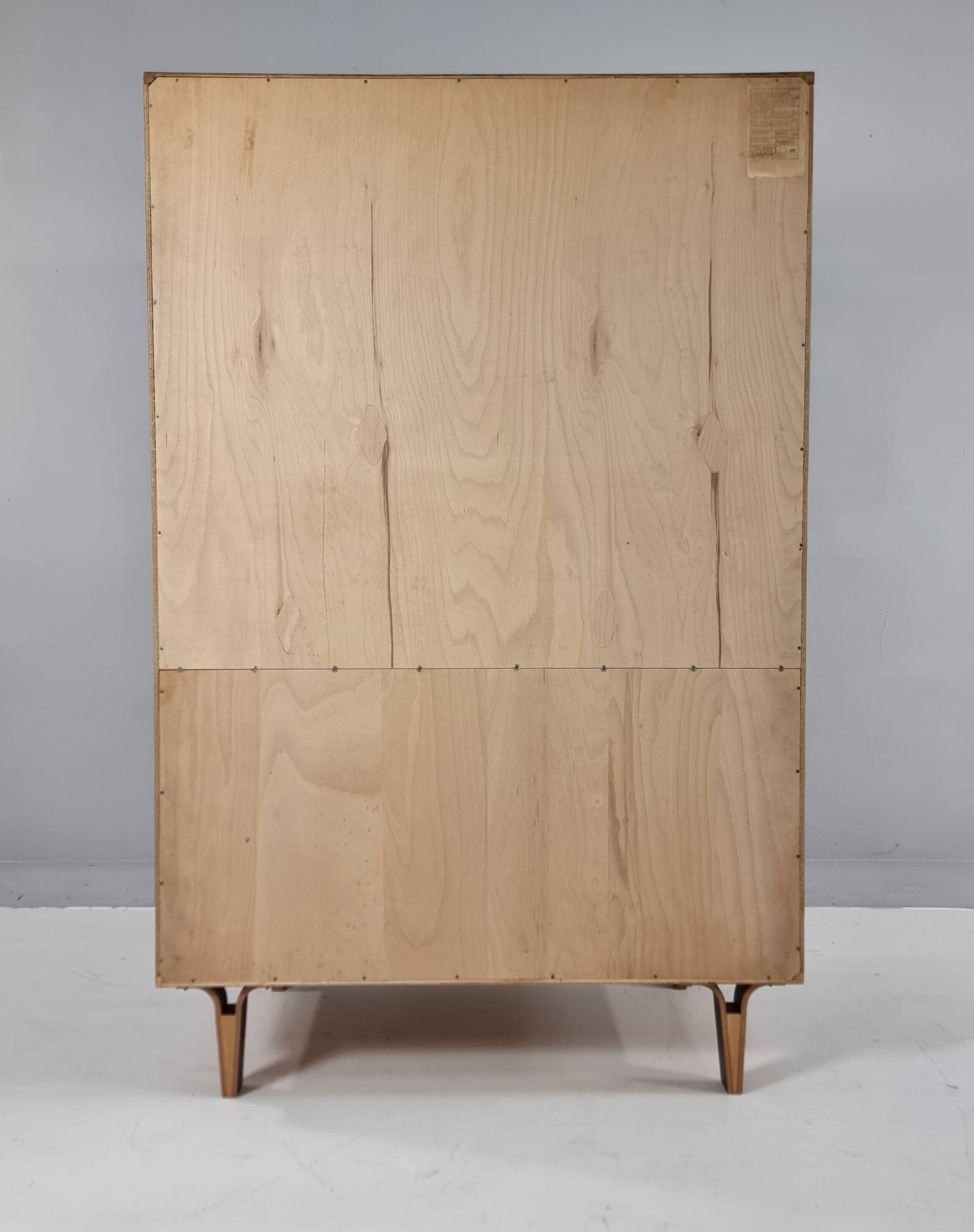 Vintage Beech Wardrobe, 1970s