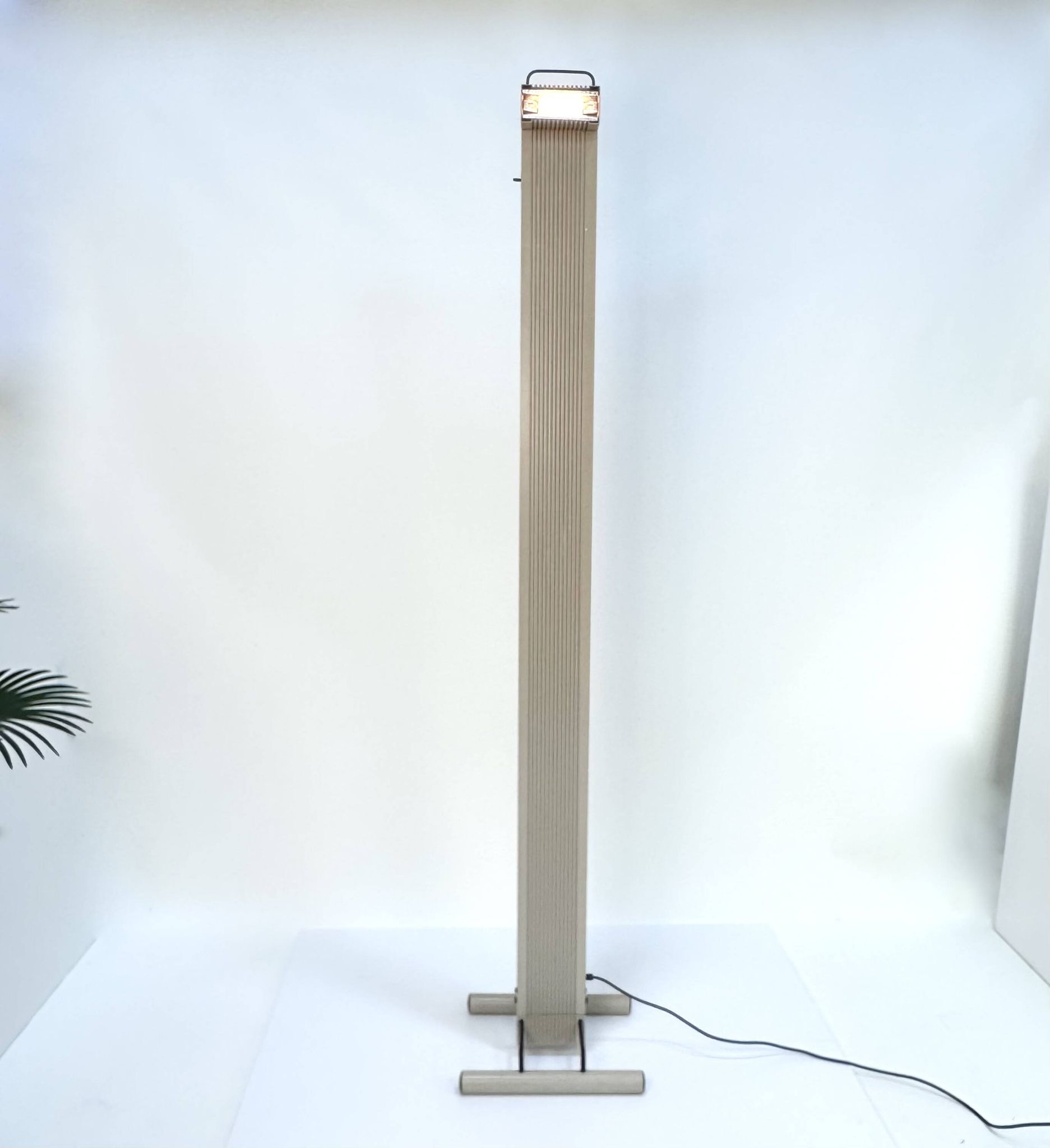 "Zagar" Halogen Floor Lamp, First Model in Metal by Silvio Carpani for Stilnovo, Italy 1978