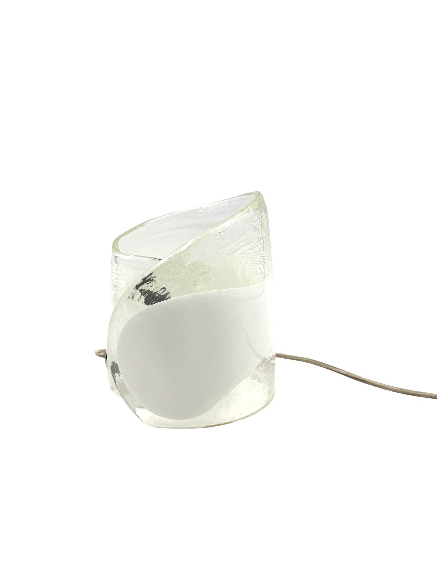 Murano blown glass sculptural table lamp, La Murrina Italy 1970s