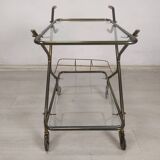 Chariot roulant laiton vintage