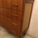 Scandinavian wooden chest of drawers from the 1960s