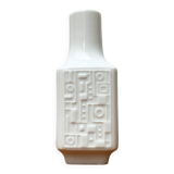 Brutalist porcelain vase from mid-century Wunsiedel Bavaria Porcelain, 1960s.