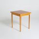 Extendable dining table in laminate and beech, Sweden, 1950s-60s