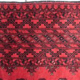 Antique Afghan Ersari handmade rug 208 x 288 cm 1920s