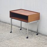 Hi-fi furniture, sideboard, extra on casters, vintage teak 1960