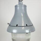 Grey industrial explosion proof light from Crouse-Hinds, 1970s