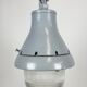 Grey industrial explosion proof light from Crouse-Hinds, 1970s