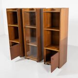 Mid-Century Modern Artona shelf by Afra & Tobia Scarpa for Maxalto, Wood and Leather, 1970s