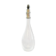 Glass and metal decanter