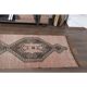 1970s Turkish Oushak Handmade Wool Cotton Pink Runner Rug 100x349
