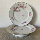 Porcelain cake plates on foot