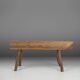 Rustic Tree Trunk Bench, France 1850s