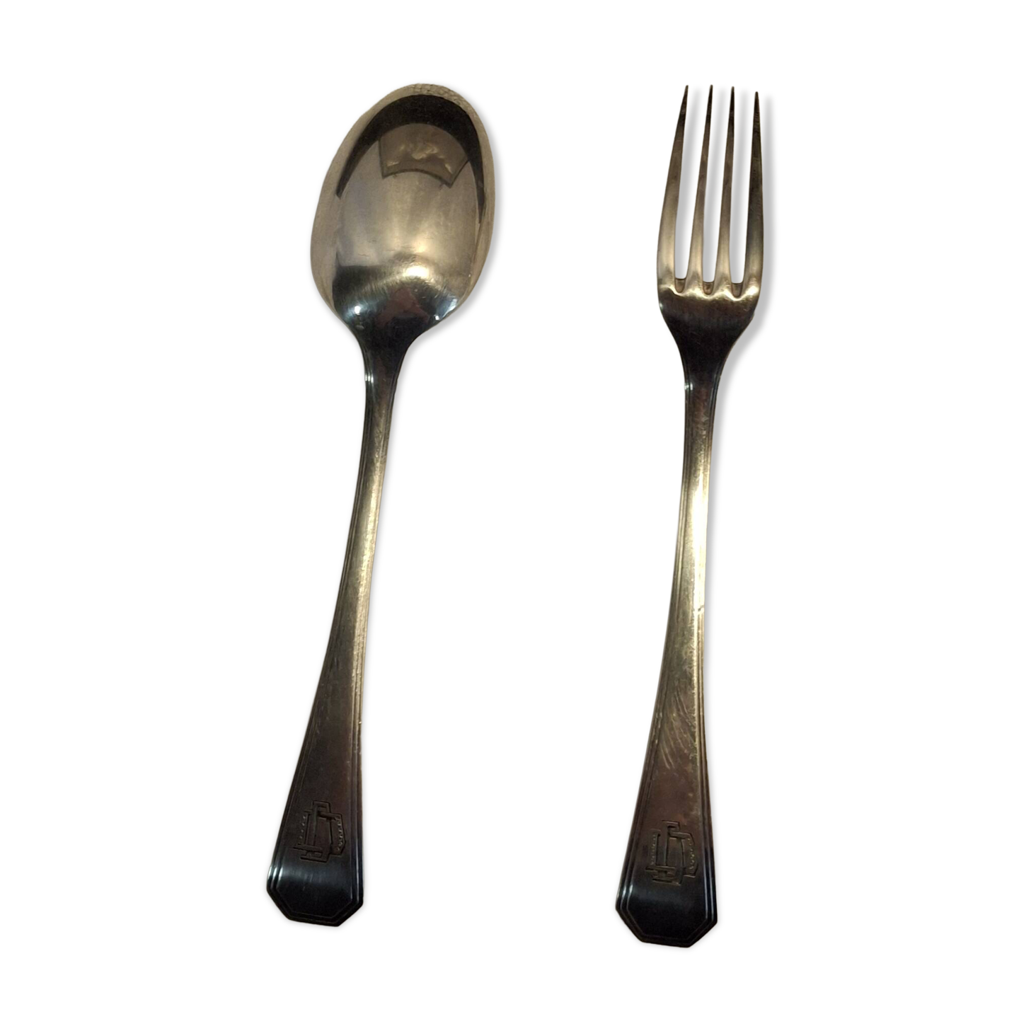 Duo fourchette cuiller christofle