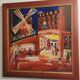 Signed painting of the Moulin Rouge