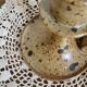 speckled sandstone candle holder