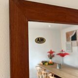 Vintage Danish teak mirror