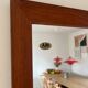 Vintage Danish teak mirror