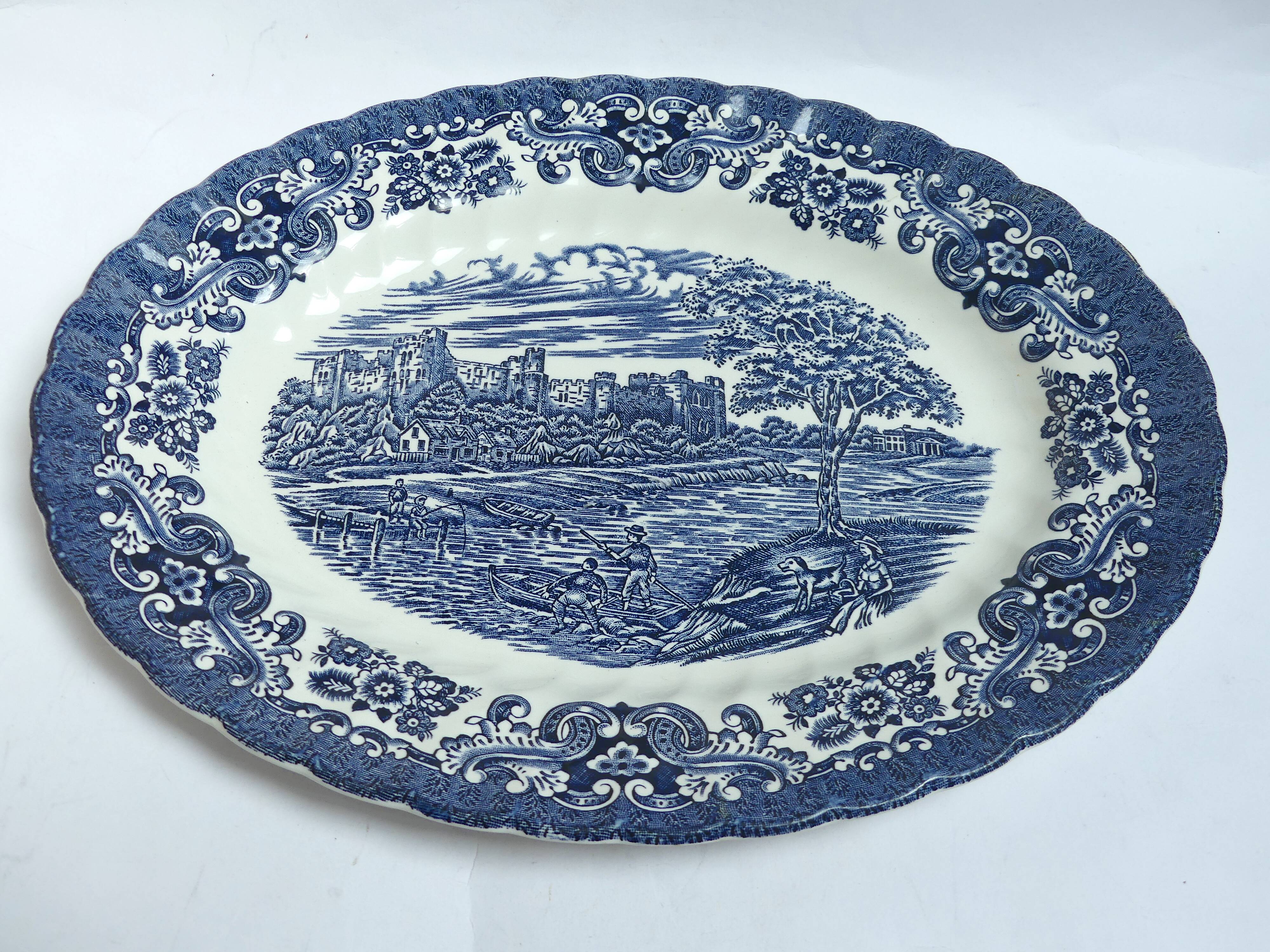 Oval English porcelain dish
