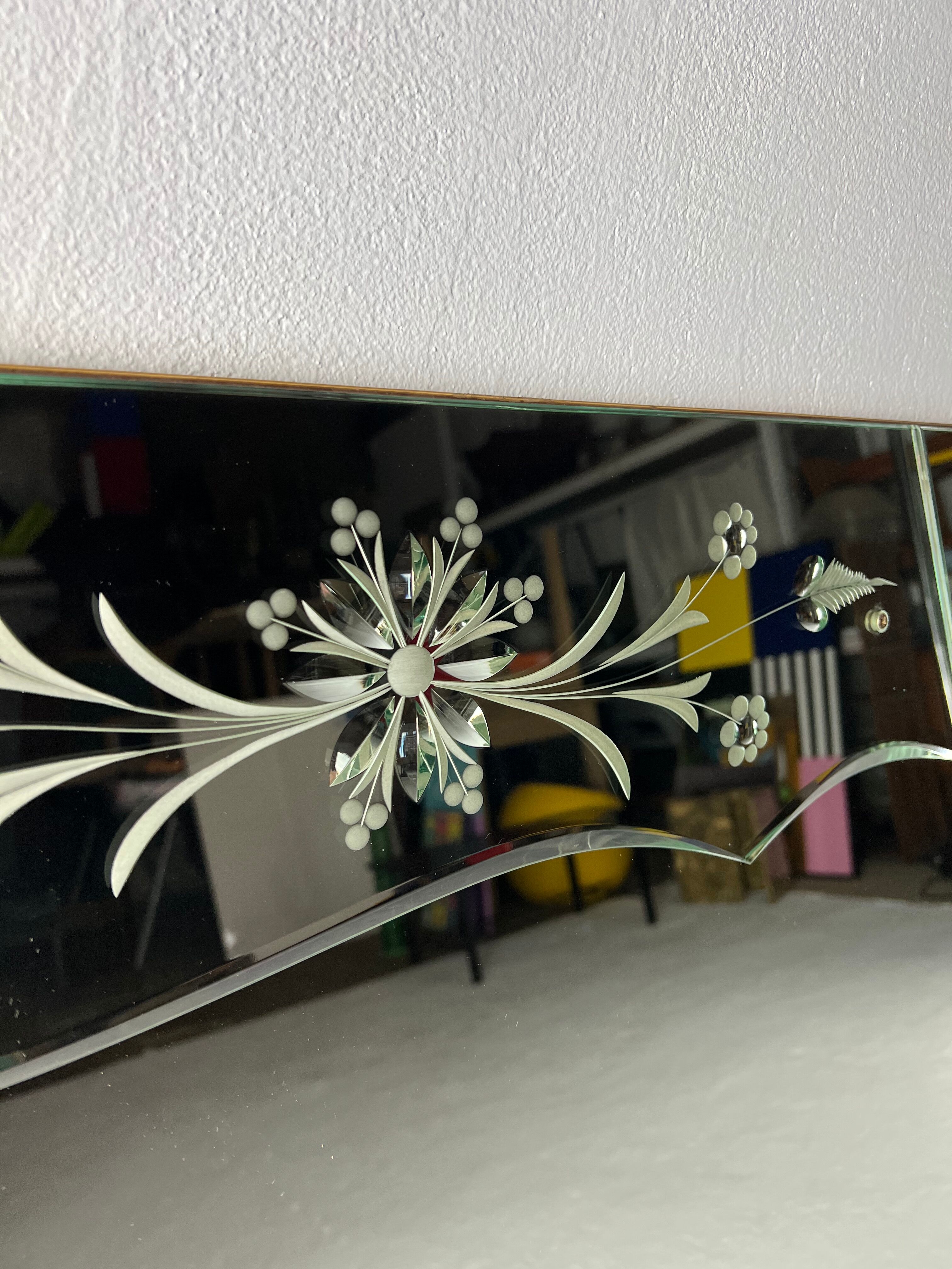 Venetian mirror 60s, 200 x 91 cm