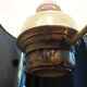Old suspension in opaline and brass