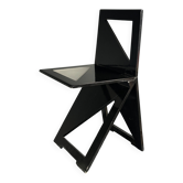 Dutch post modern foldable side chair, Eindhoven Design Academy, 1980s