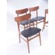 Set of 4 Frastrup chairs in teak oak.